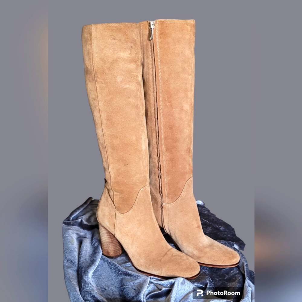 Sam Edleman real genuine suede leather boots
